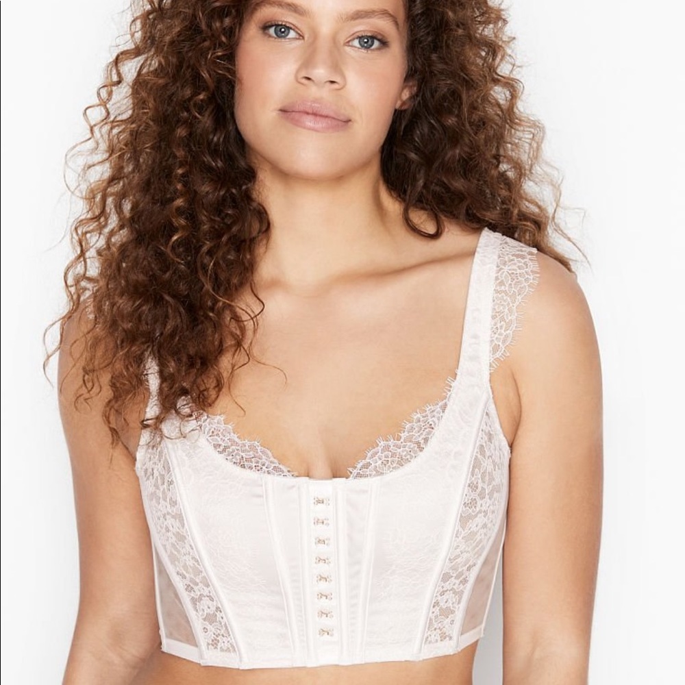 Lace corset bra top